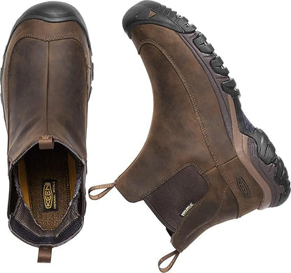 KEEN Men's Anchorage 3 Waterproof Pull On Insulated Snow Boots, Rubber Sole (Like New)