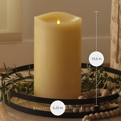 Luminara Grand Pillar Flameless Indoor LED Candle for Decor, Battery Operated (Like New)