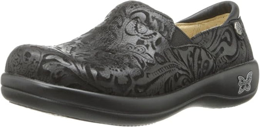 Alegria Keli Professional Leather Breathable and Stain-Resistant Clog for Women (Like New, Damaged Retail Box)