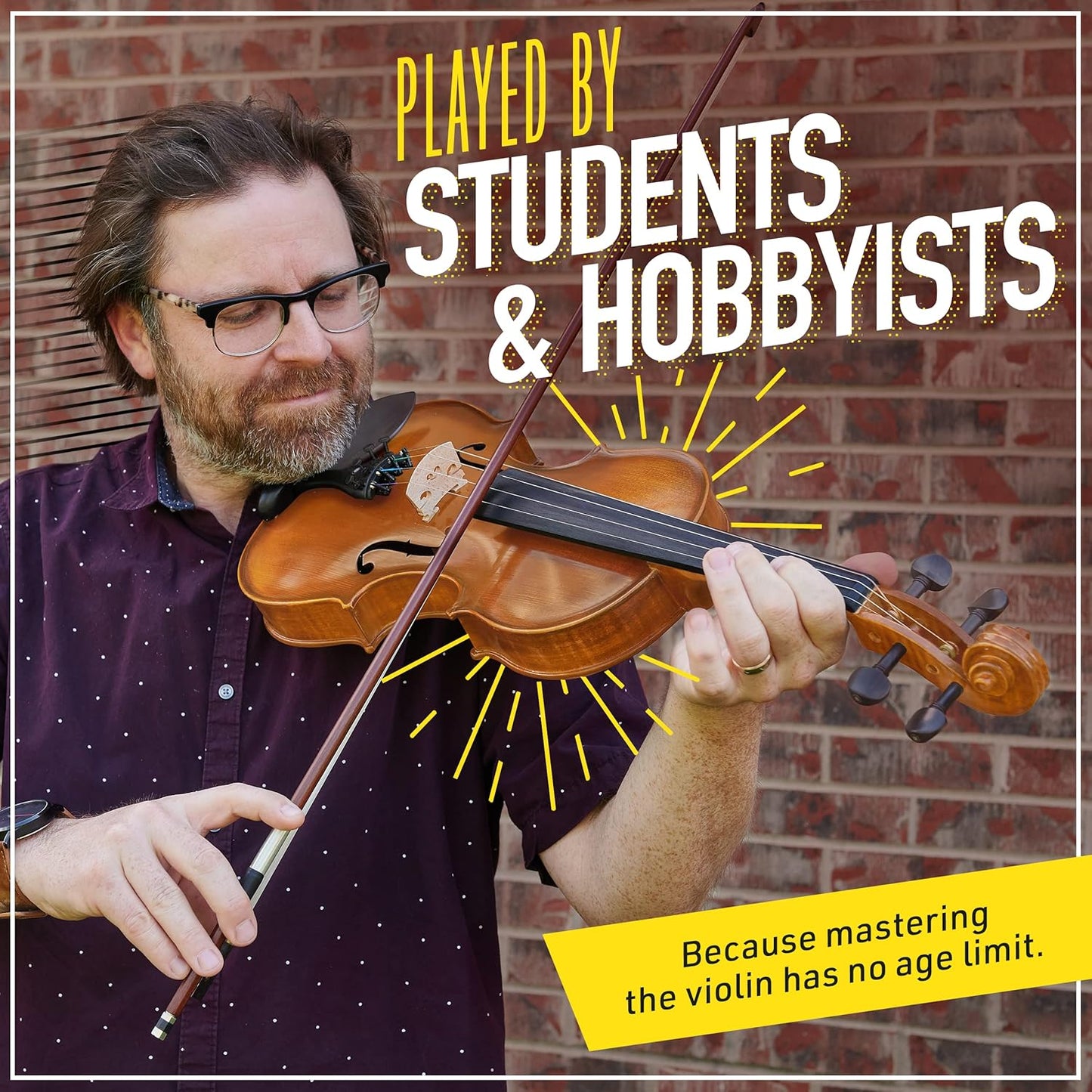 Mendini by Cecilio MV400 Violin, 1/4 Size, Maple Varnish (Used)