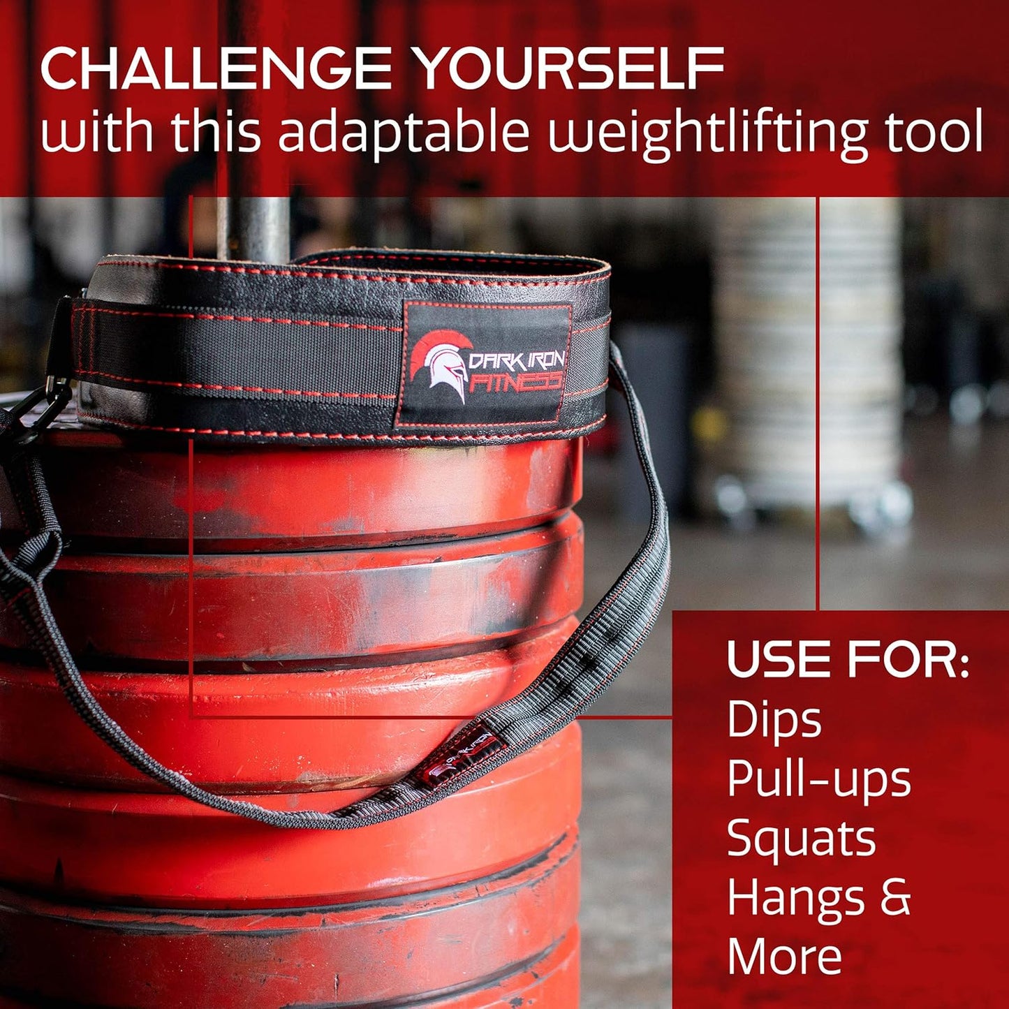 Dark Iron Fitness Padded Leather Weight Lifting Belts for Squats & Pull Ups (Like New)