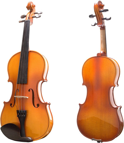 Mendini by Cecilio Violin MV400 Size 4/4 Acoustic Violin, Varnish- (Used)