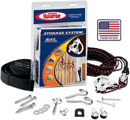 HARKEN Hoister - Bikes & Overhead Garage Storage Hoist System (45lb Capacity, 16 (Like New)
