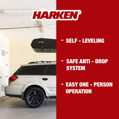 HARKEN Stainless steel Heavy Cargo Carrier Overhead Garage Storage, Black (Like New)