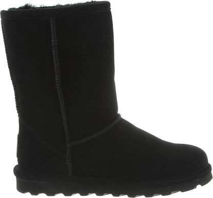 BEARPAW Elle Comfortable Slip-On Cozy Suede Winter Boots for Kid, Rubber Sole (Like New)