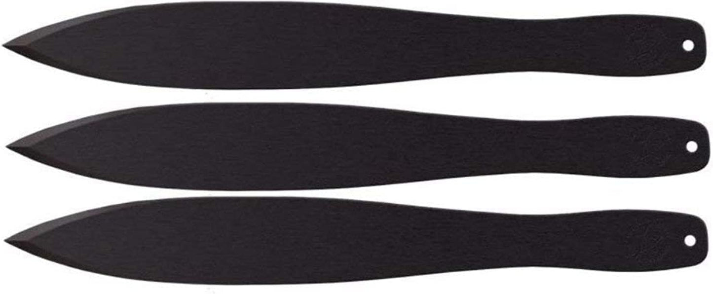 Cold Steel Pro Flight Sport 14" Carbon Steel Throwing Knifes, Pack of 3, Yellow (Like New, Damaged Retail Box)