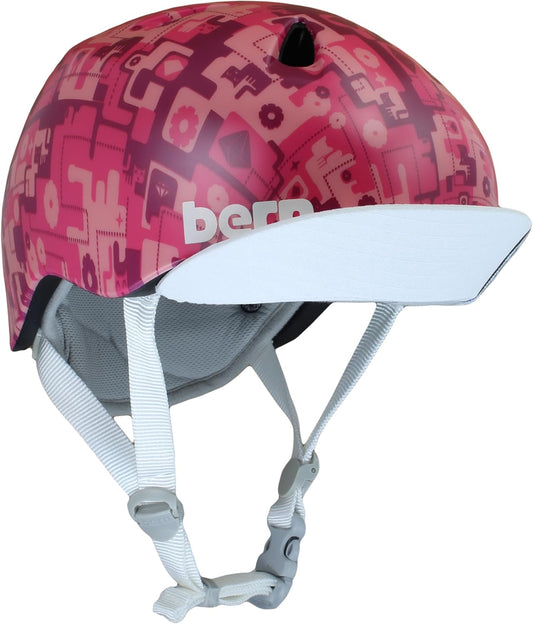 Bern Unlimited Nina Lightweight Cycling Helmet with Flip Visor for Girl and Boy (Like New, Damaged Retail Box)