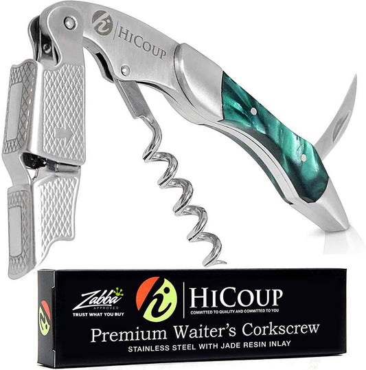 HiCoup Kitchenware Pro Corkscrews w/ Foil Cutter & Cap Remover for Wine Bottles (Like New)