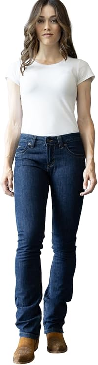 Kimes Ranch Women's Betty Western Style Mid-Rise Straight Fit Riding Jeans (Used)