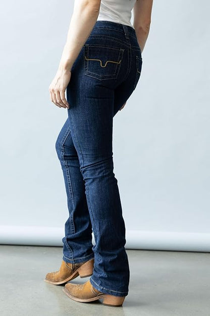 Kimes Ranch Women's Betty Western Style Mid-Rise Straight Fit Riding Jeans (Used)