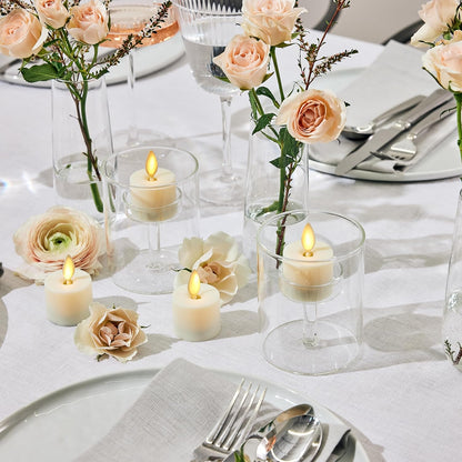 Luminara Flickering Waterproof Warm Flameless LED Candles, 3 Watts, Set of 4 (Like New)