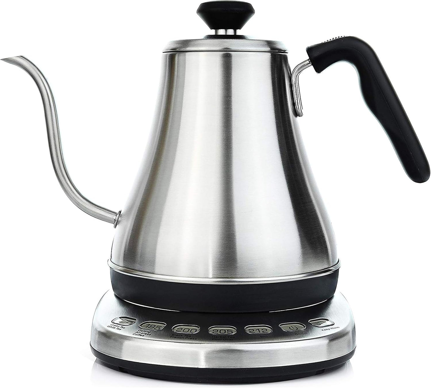 Willow & Everett Gooseneck Electric Kettle w/ Temperature Control, 1L - Silver-- (Used)