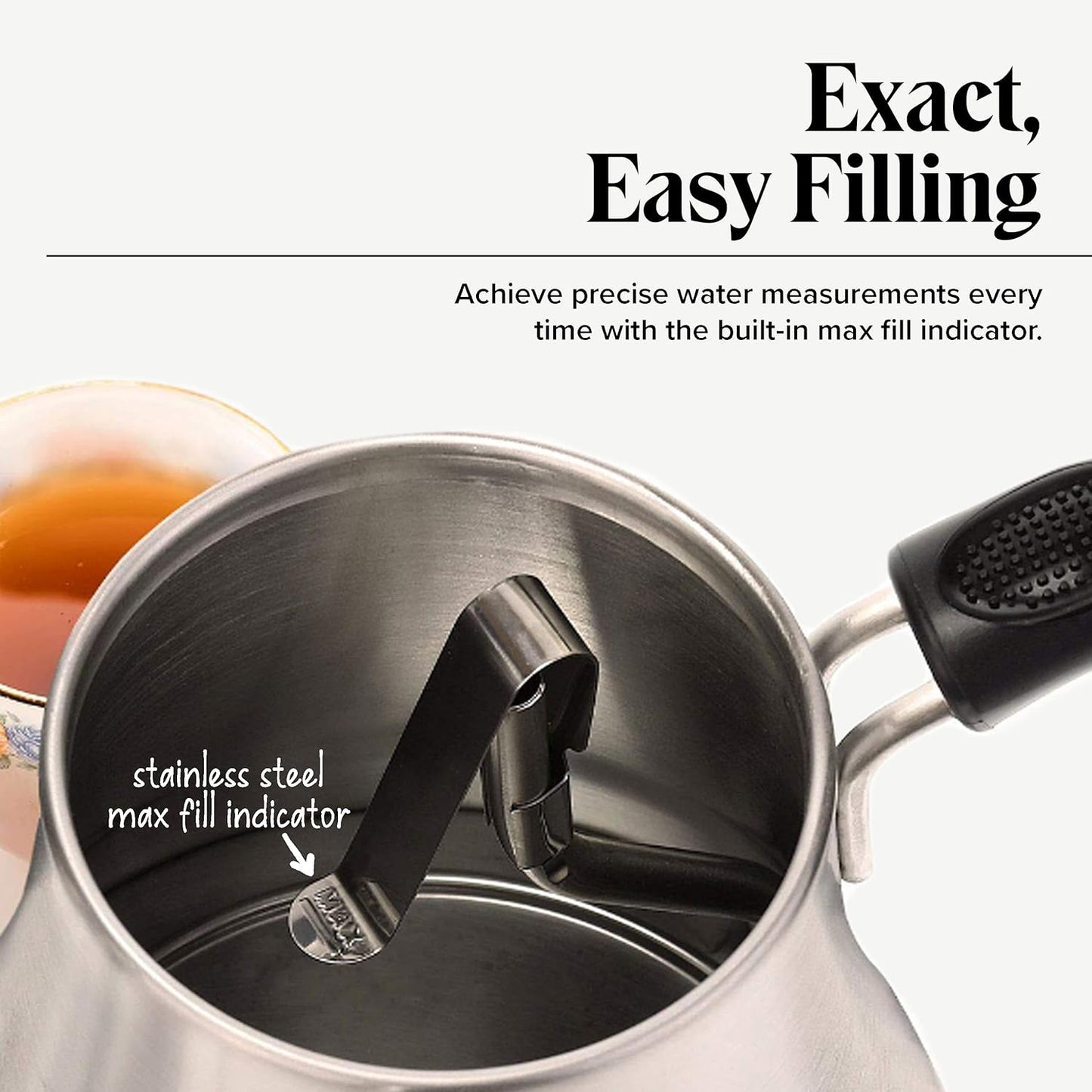 Willow & Everett Gooseneck Electric Kettle w/ Temperature Control, 1L - Silver-- (Used)