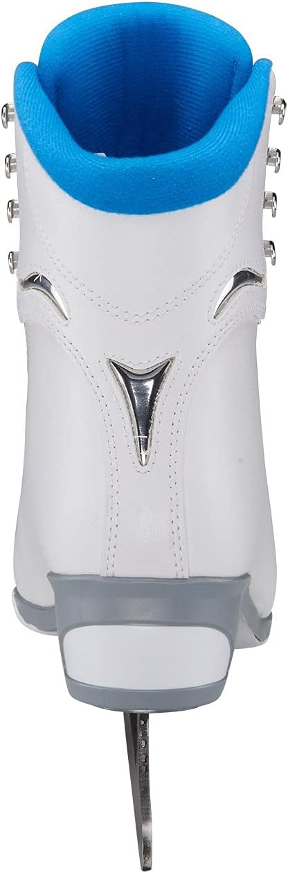 Jackson Ultima MARK I SoftSkate Figure Skate for Women/Girl, Size 5 - White/Blue (New, Damaged Retail Box)