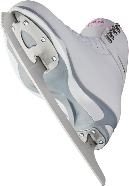 Jackson Ultima SoftSkate Womens/Girls Figure Ice Skates - White/Pink, 5 Women's (Like New, No Retail Box)