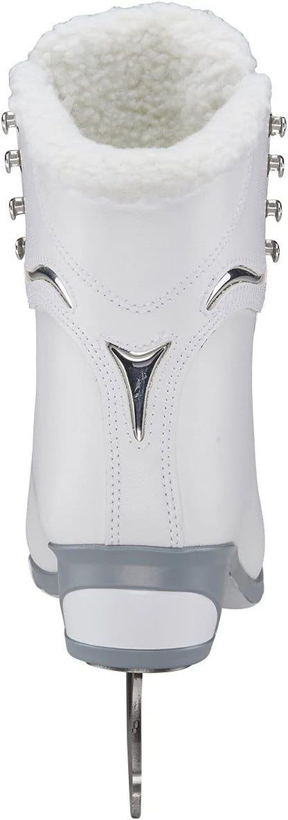 Jackson Ultima SoftSkate Womens/Girls Figure Skate, Size 1 Misses - White/Fleece (Like New, Damaged Retail Box)