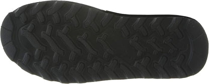 BEARPAW Elle Short Suede Cozy Slip-On Winter Boot for Women's � Size 7, Black (New, Damaged Retail Box)