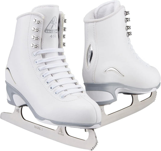 Jackson Ultima Finesse Figure Skate with Mark I Blade - White, Women's Size 11 (Like New)