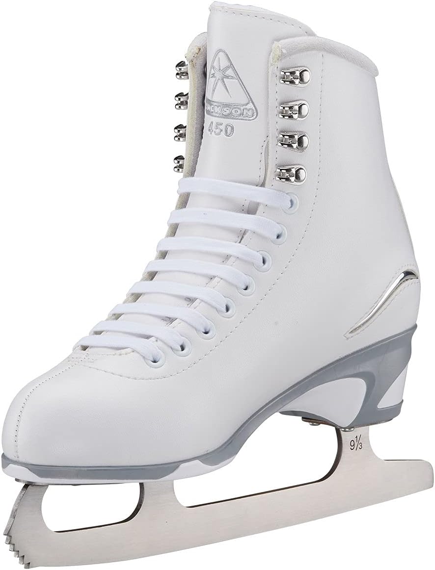 Jackson Ultima Finesse Figure Skate with Mark I Blade - White, Women's Size 11 (Like New)