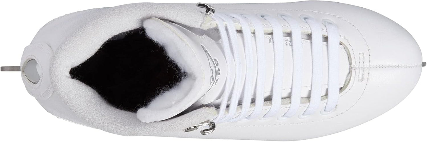 Jackson Ultima Finesse Figure Skate with Mark I Blade - White, Women's Size 11 (Like New)