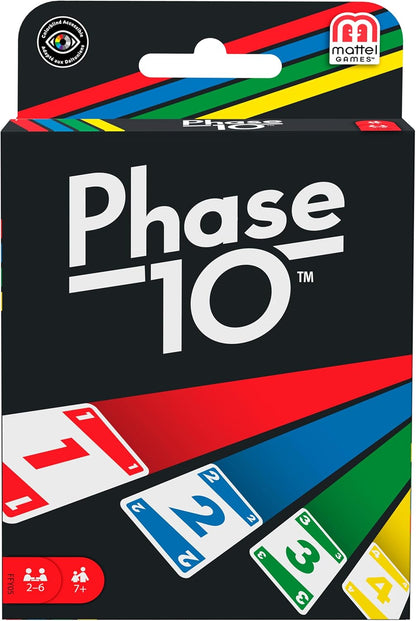 Phase 10 Plastic Mattel Card Game for Kid, Suitable for 2 6 players, 110 Pieces (Like New)