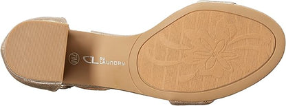 CL by Chinese Laundry Women's Jody Heeled Sandal, Light Gold Starstone, Size 8.5 (Like New, No Retail Box)