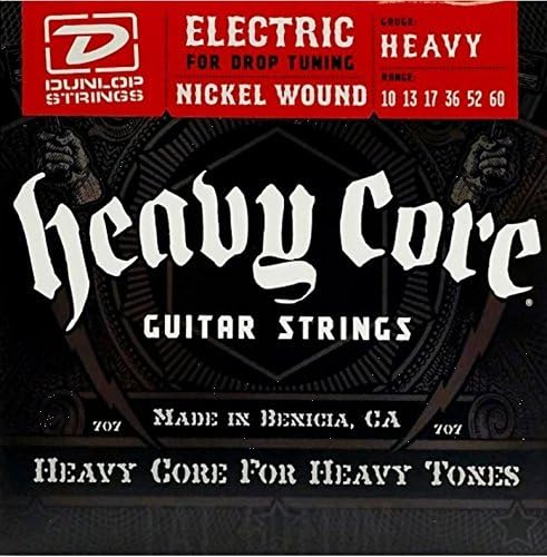 Jim Dunlop DHCN1060-6 Heavy Core Strings - Heavy 10-60 6 Pack Box of 6 Sets (New)