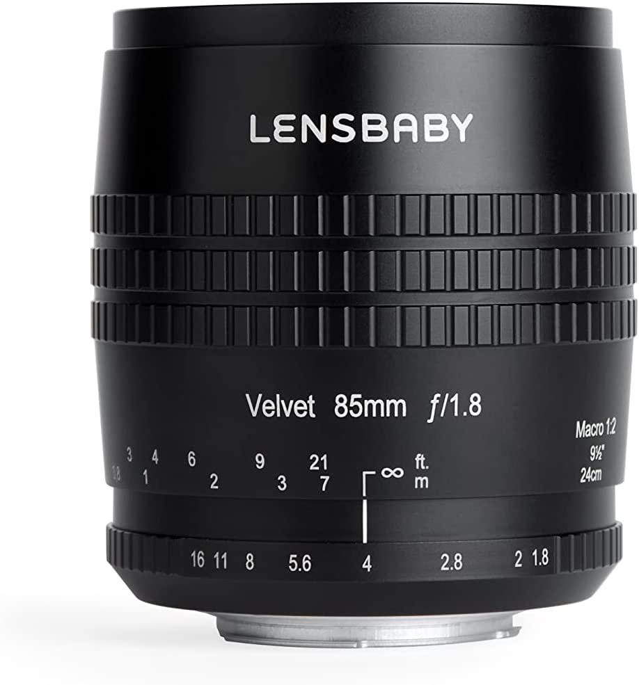 Lensbaby LBV85X Macro Velvety Film-Like Aesthetic 85mm for Sony E - Black (Like New)