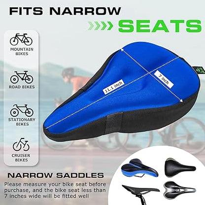 Zacro Water-resistant Gel Padded Bike Seat Cushion for Mountain/Road Bikes (Like New)