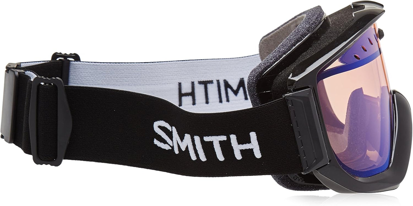 SMITH Optics Knowledge OTG Snow Winter Goggle for Adult - Black, Ignitor Mirror (Like New)