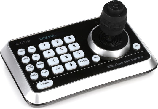 Marshall VS-PTC-200 Touch Control Compact 4D Joystick Camera Controller, Black (Used)