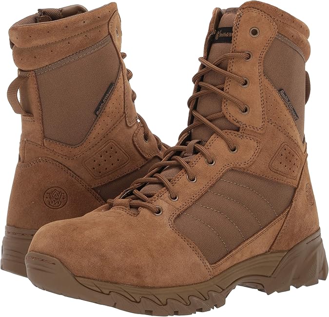 Smith & Wesson Waterproof Mid-Calf Breach 2.0 Tactical Side Zip Boot for Men (New)
