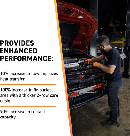 Mishimoto MMRAD-XJ-89 Aluminum Silver Radiator For 1989-2001 Jeep Cherokee XJ (Like New)