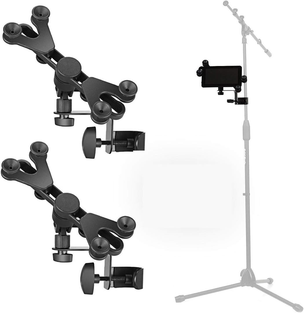 Hola! Music HM-MTH Microphone Music Stand for 6 to 15" Tablet/Smartphone, 2 Pack (Used)