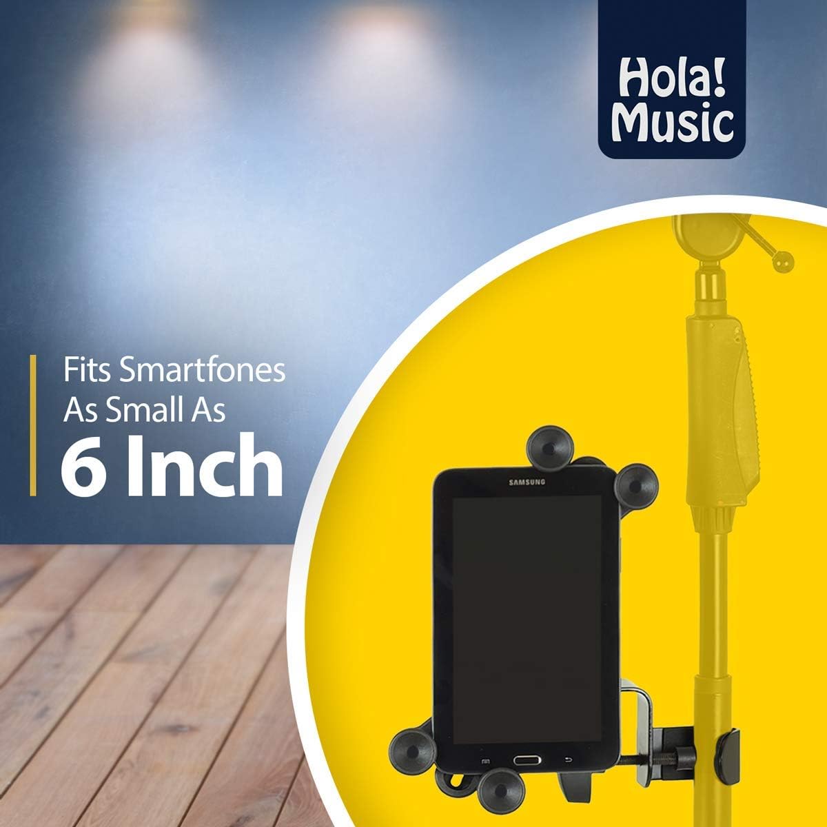 Hola! Music HM-MTH Microphone Music Stand for 6 to 15" Tablet/Smartphone, 2 Pack (Used)