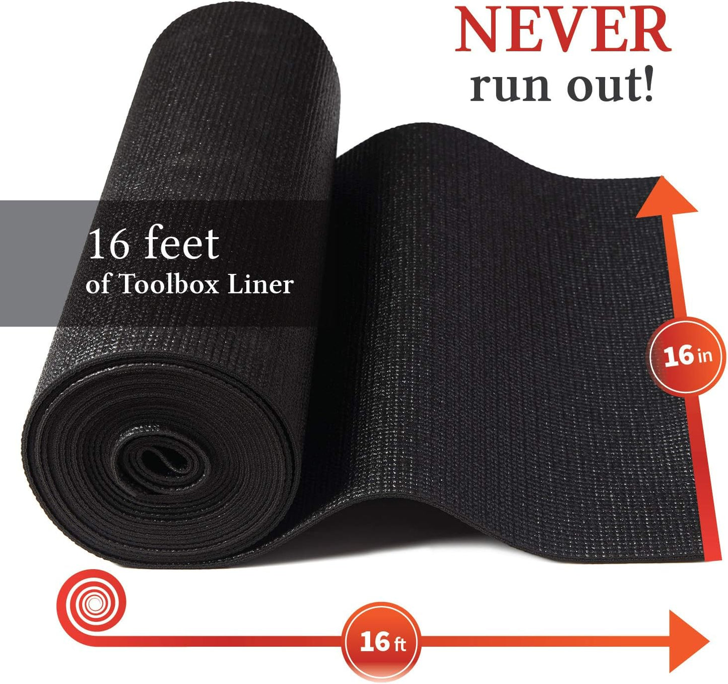 B&C Home Goods Anti-Slip Adjustable Rubber Protects Toolbox Liner for Drawer (Like New, No Retail Box)