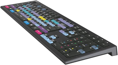 LogicKeyboard Astra Blackmagic DaVinci Resolve 14 Beta Backlit keys PC Keyboard (Like New)