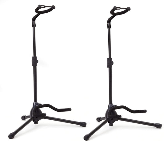 Hola! Music Height Adjustable/Collapsible Guitar Stand w/Padded Neck/Yoke, Black (Used)