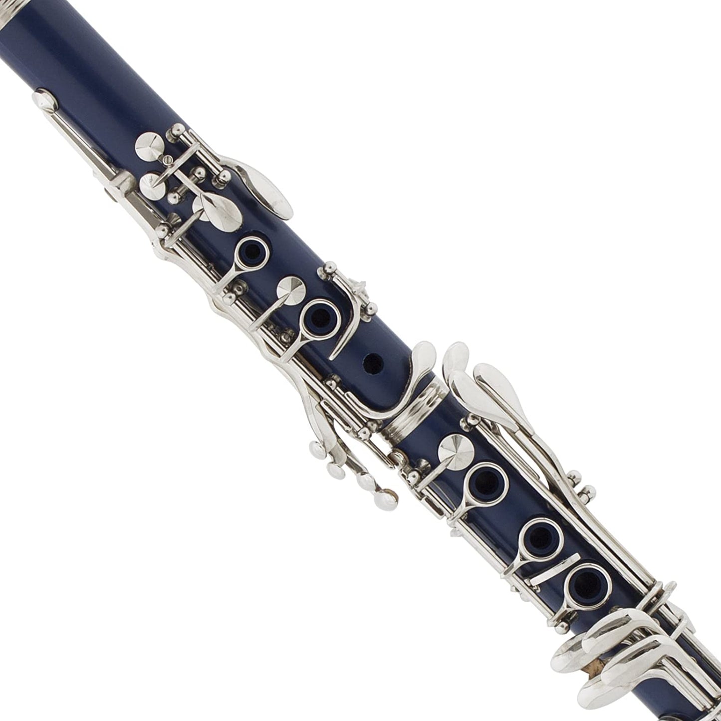 Mendini by Cecilio B Flat Beginner Clarinet w/2 Barrels - Wind & Woodwind, Blue (Used)