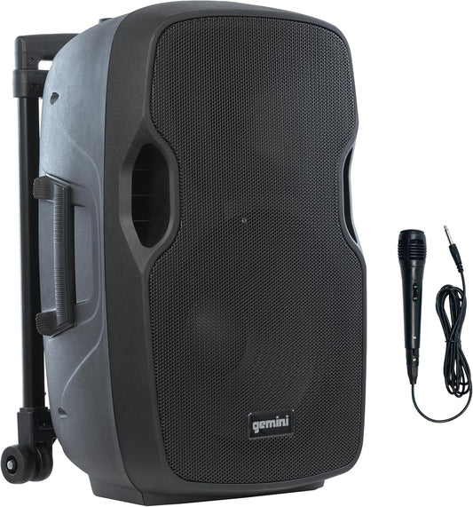 Gemini AS-12TOGO 1500W Bluetooth Portable PA Speaker with Microphone, 12 Volts (Used)