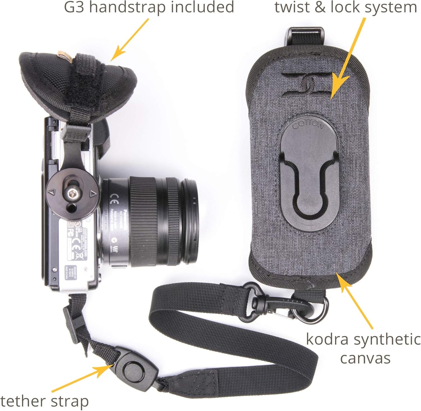 Cotton Carrier CCS G3 Camera Harness Abdominal Support for One Camera - Grey (Like New, No Retail Box)