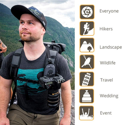 Cotton Carrier CCS G3 Camera Harness Abdominal Support for One Camera - Grey (Like New, No Retail Box)