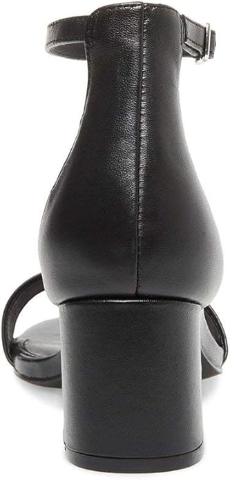 Steve Madden Irenee Sandal for Women's, Synthetic Sole, Black Leather, Size 6 US (Used)