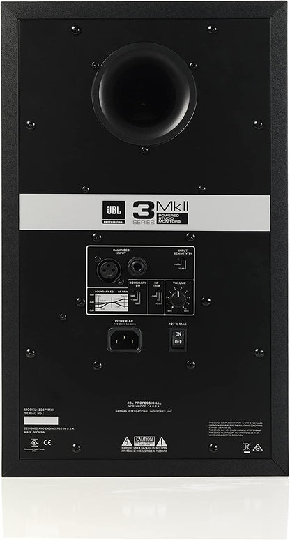 JBL Professional 308PMKII Next Generation 2-Way Powered Studio Monitor,8",Black- (Used)