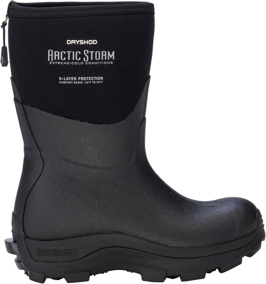 Dryshod Arctic Storm Extreme-Cold Winter Mid Boot for Women, Size 9 - Black/Grey (New, Damaged Retail Box)