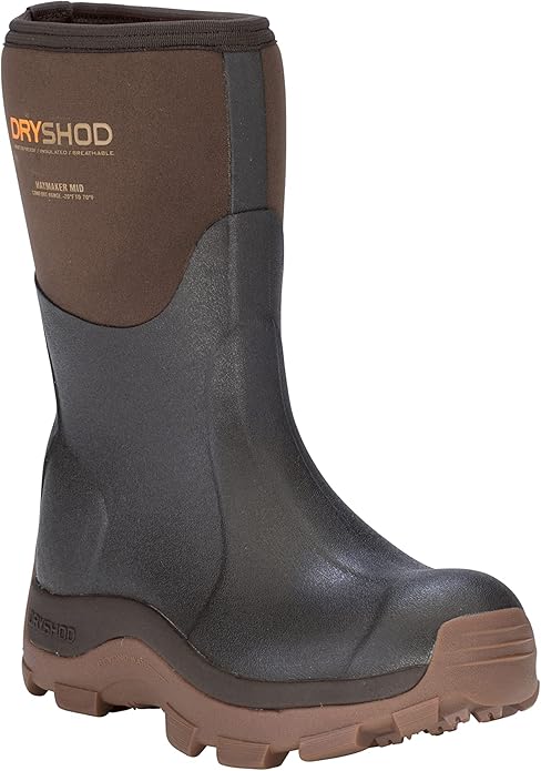 Dryshod Haymaker Waterproof Mid Hard Working Boots for Women, Size 9 - Brown (Like New)