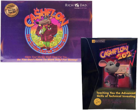 Cashflow 101 202 Robert Kiyosaki Board Game Build Up Your Financial Intelligence (Like New)