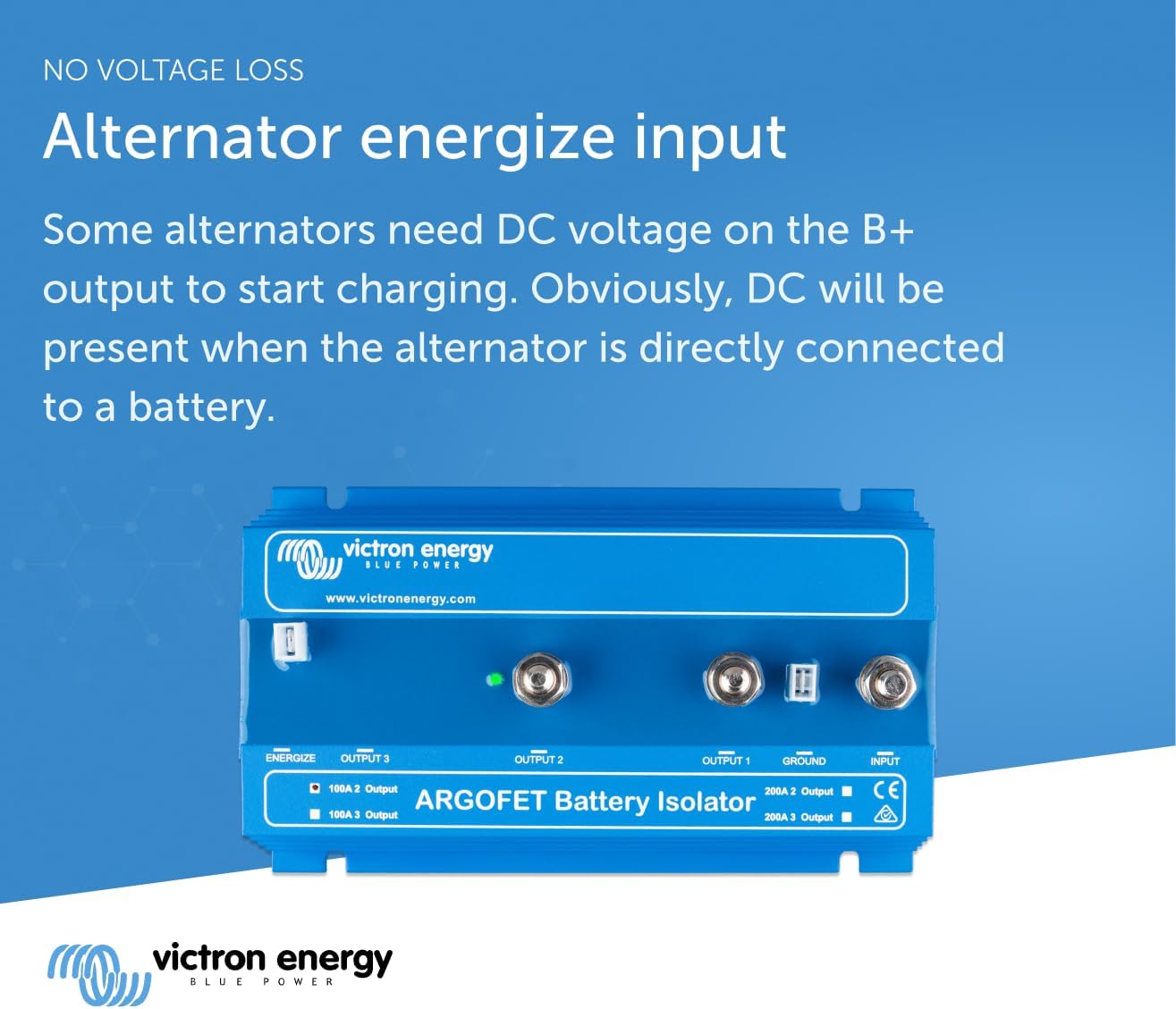 Victron Energy ARG100201020 Argofet Battery Chargers, 100 Amps, 24 Volts - Blue (Used)