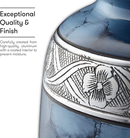 Fedmax Urns for Ashes Adult Male or Female - Funeral & Memorial Cremation, Brass (Like New)