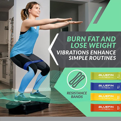 Bluefin Fitness Dual Motor 3D Vibration Platform with Bluetooth Speakers - Black (New, Damaged Retail Box)